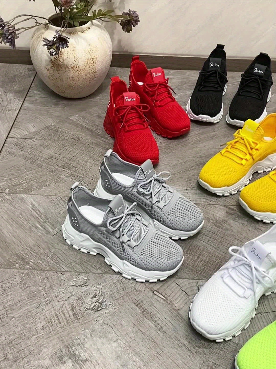 Sneakersy Damskie Niskie Casual Sznurowane