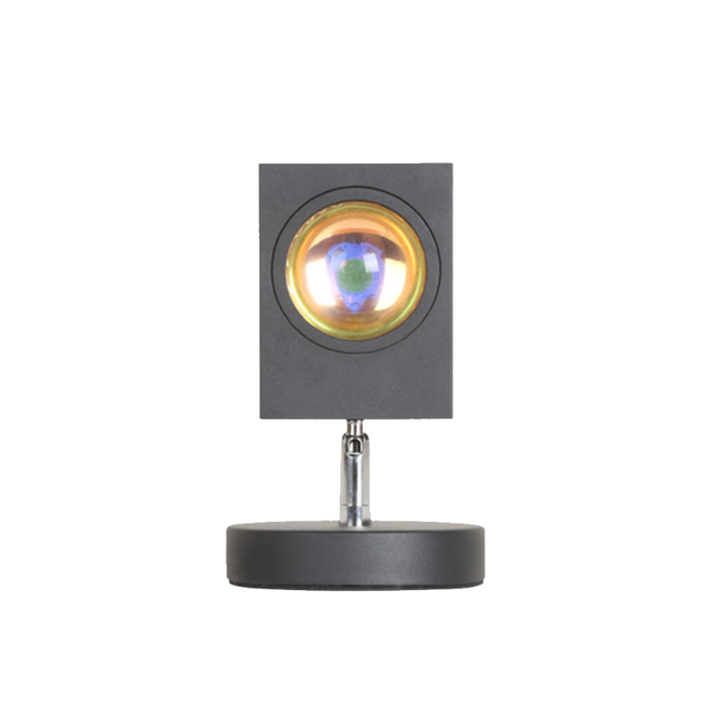 Lampka Stołowa Z Efektem Zachodu Słońca W Stylu Retro