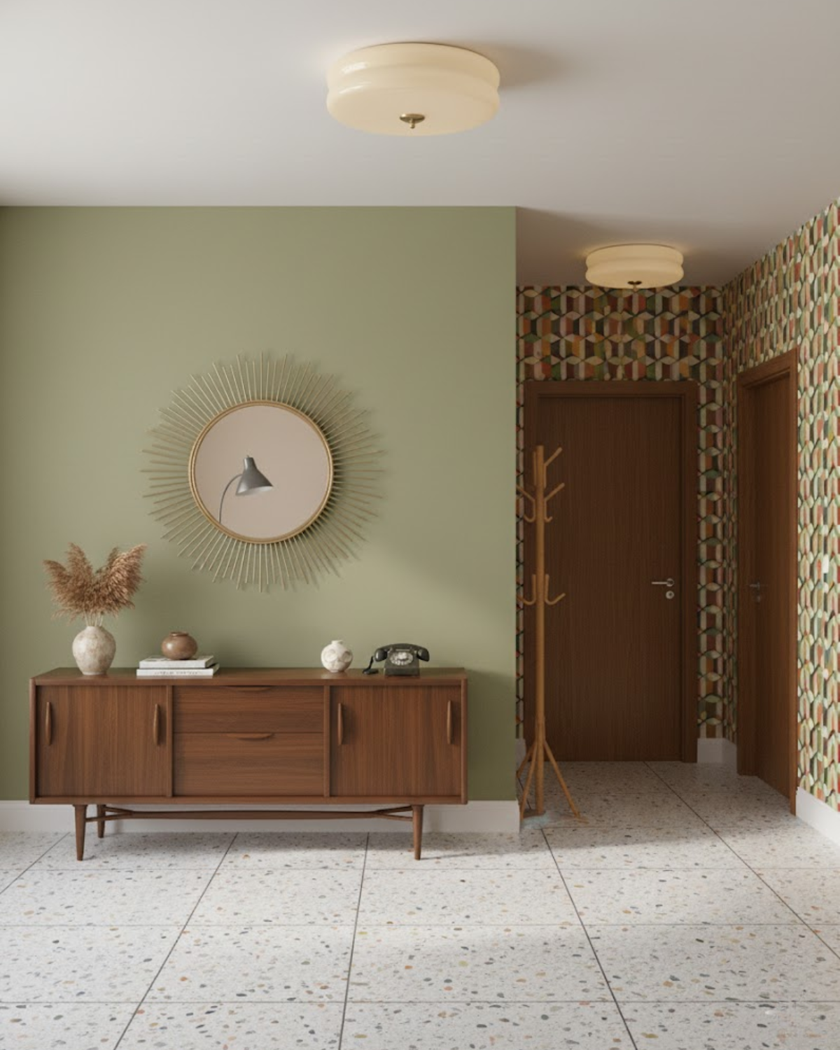 Klasyczna Lampa Sufitowa Inspirowana Stylem Retro