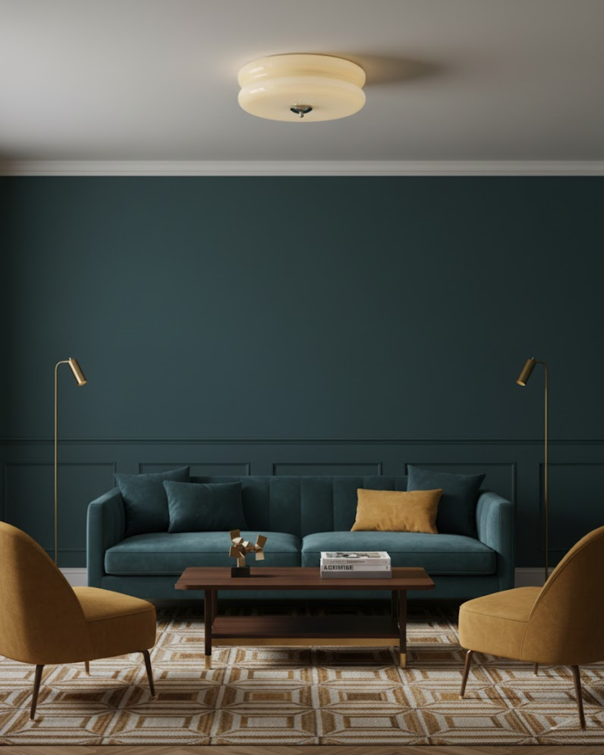 Klasyczna Lampa Sufitowa Inspirowana Stylem Retro