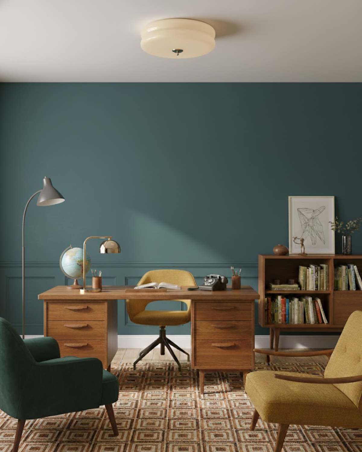 Klasyczna Lampa Sufitowa Inspirowana Stylem Retro