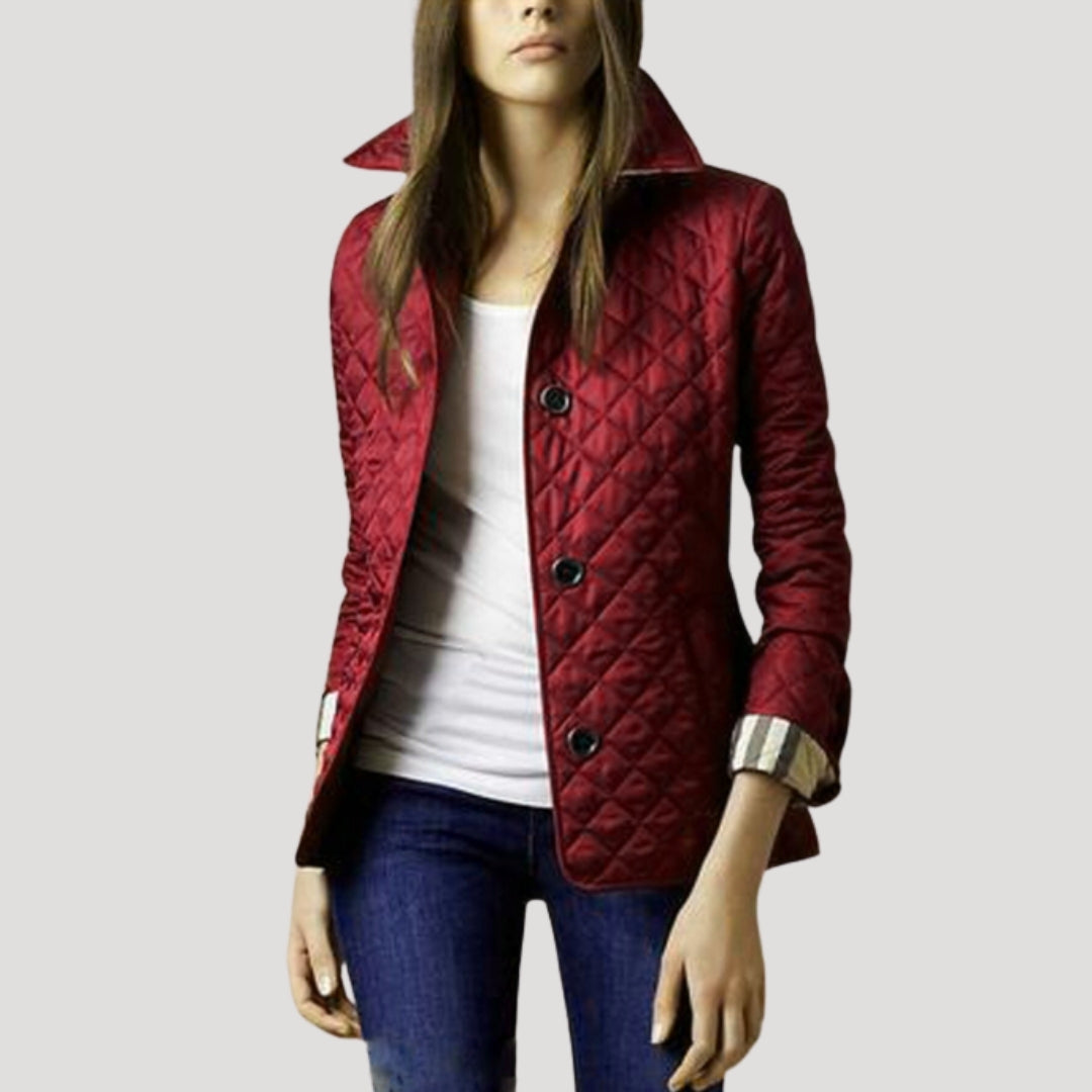 Kurtka Wiosenna Damska Pikowana