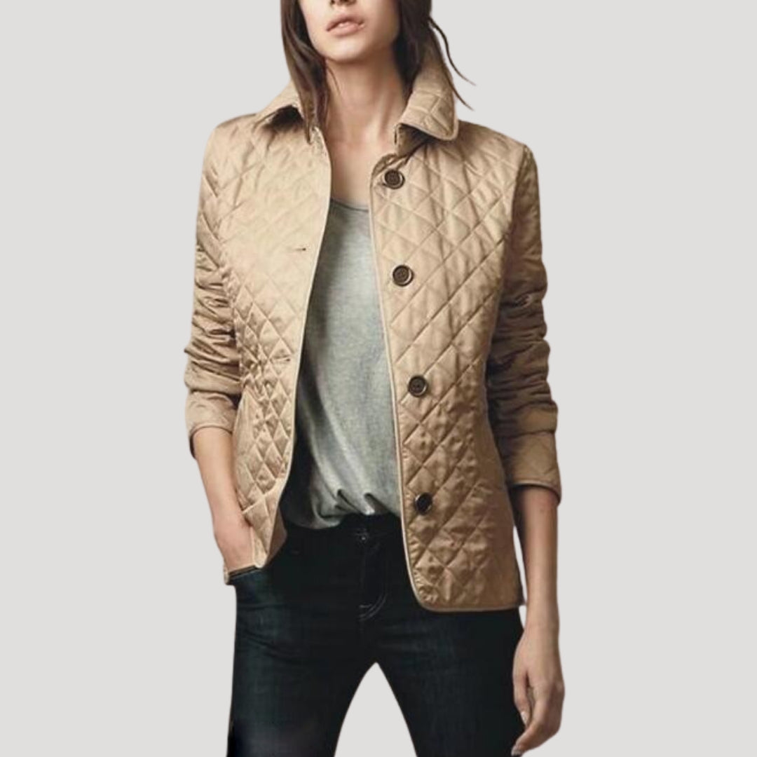 Kurtka Wiosenna Damska Pikowana