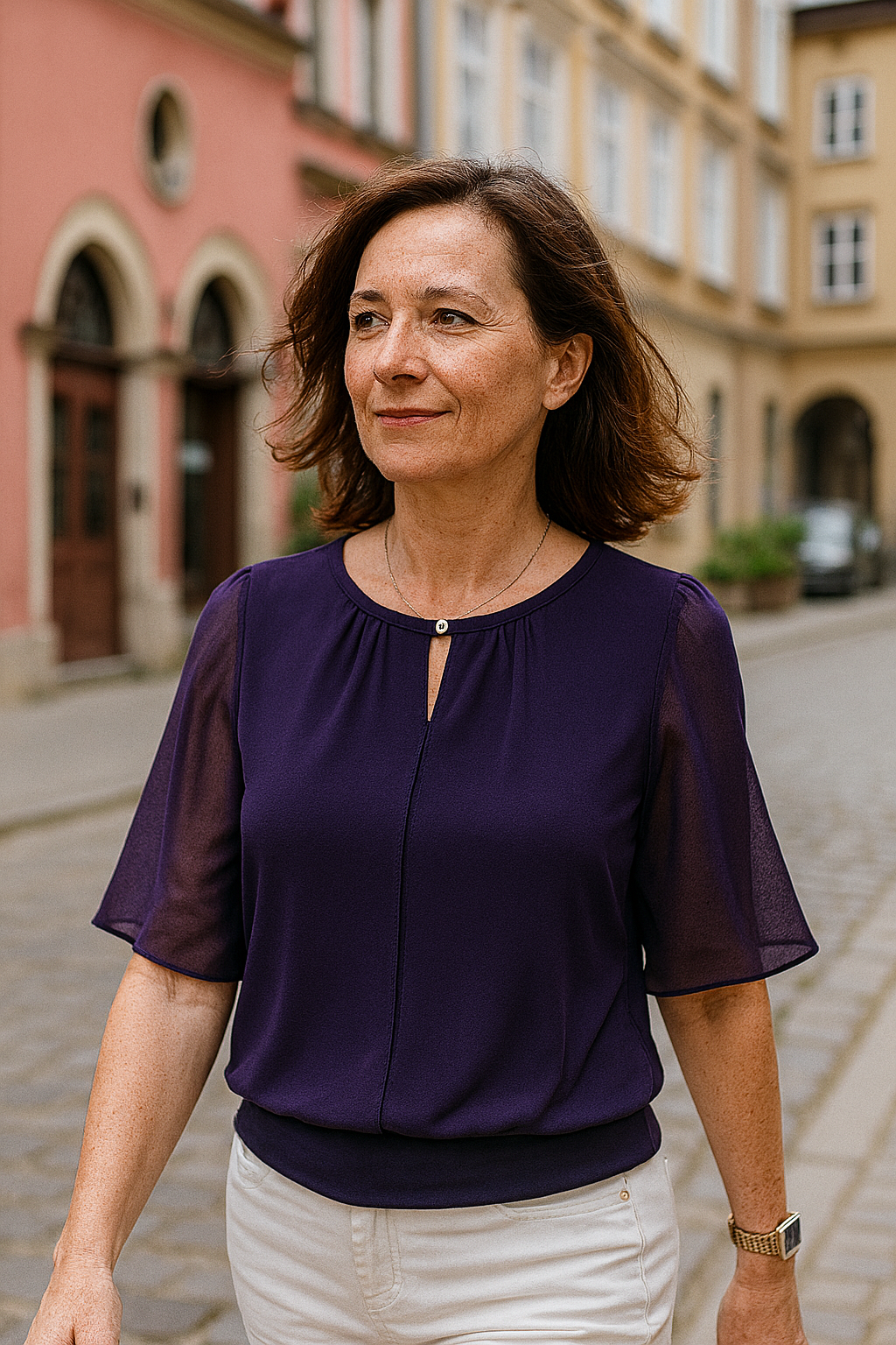 Aleksandra | Damska Letnia Luźna Bluzka Koszula | Casualowa