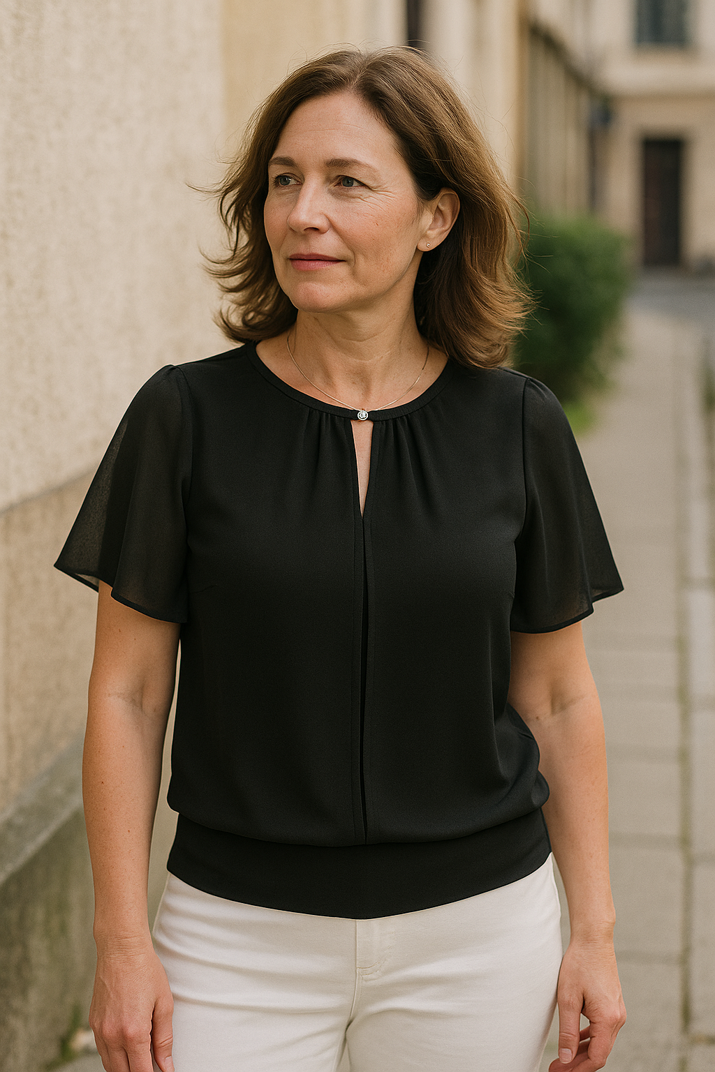 Aleksandra | Damska Letnia Luźna Bluzka Koszula | Casualowa