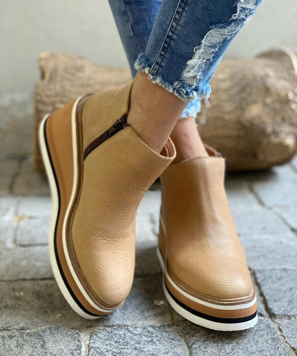 Botki Damskie Ankle Platformie | Zamek