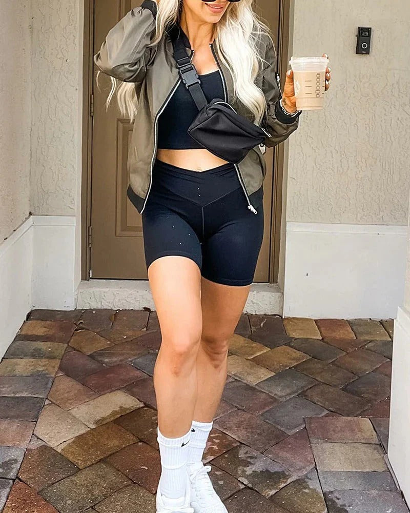 Kurtka Wiosenna Damska Bomber