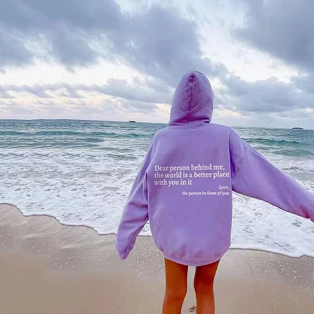 Damska Bluza Oversized z Nadrukiem | Swobodny