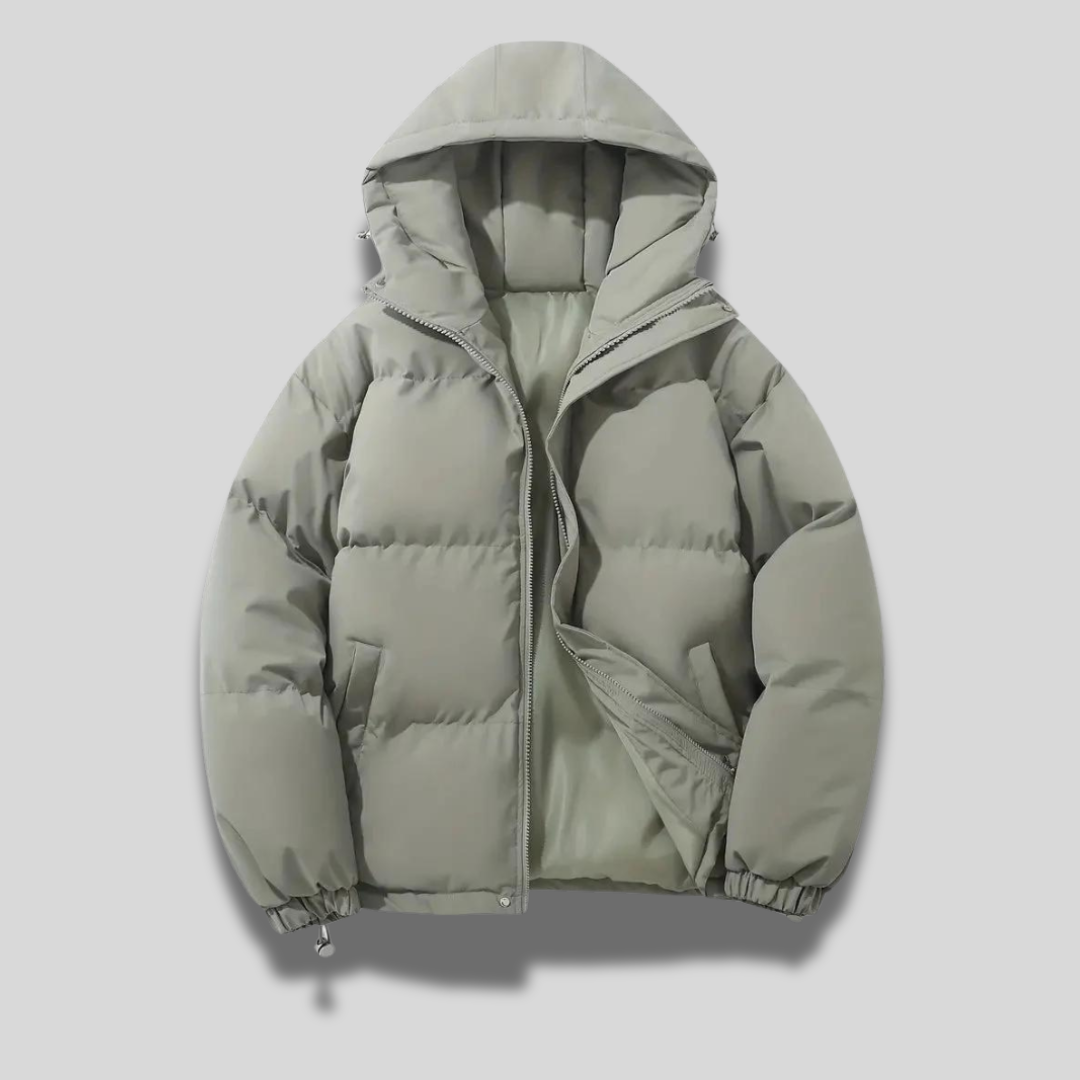 Kurtka Zimowa Damska Puffer z Kapturem | Pikowana