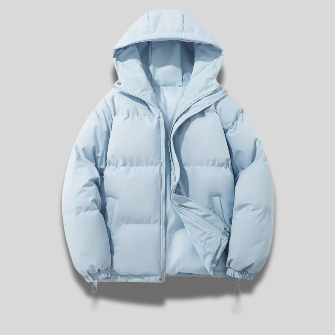 Kurtka Zimowa Damska Puffer z Kapturem | Pikowana
