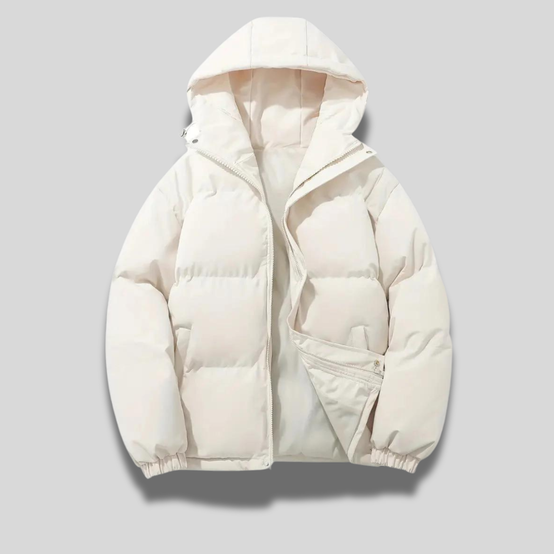 Kurtka Zimowa Damska Puffer z Kapturem | Pikowana