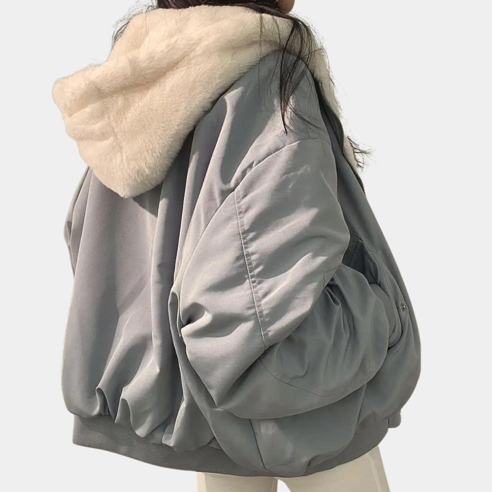 Kurtka Zimowa Damska Zamek | Oversize