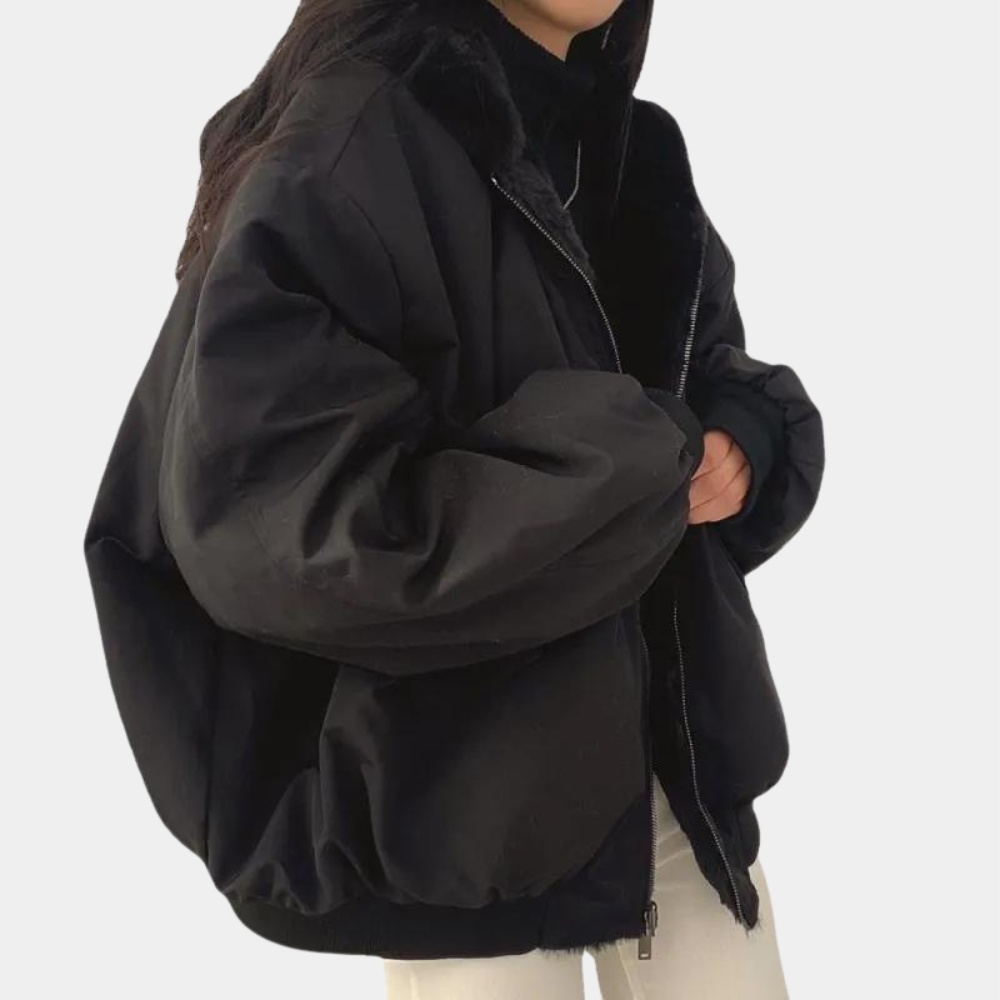 Kurtka Zimowa Damska Zamek | Oversize