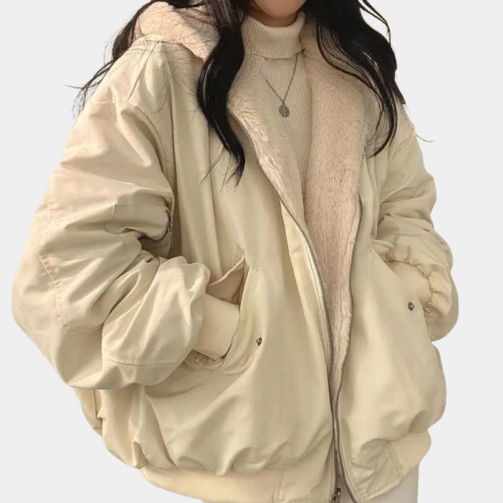 Kurtka Zimowa Damska Zamek | Oversize