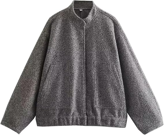 Kurtka Zimowa Damska z Guzikami | Oversize