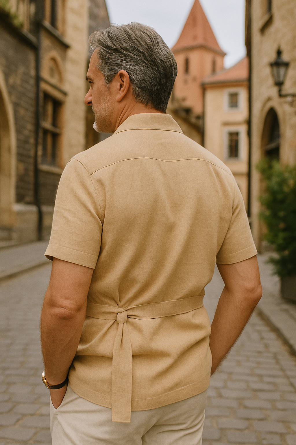 Marek | Męski Letni Elegancki Komplet Koszula | Casual