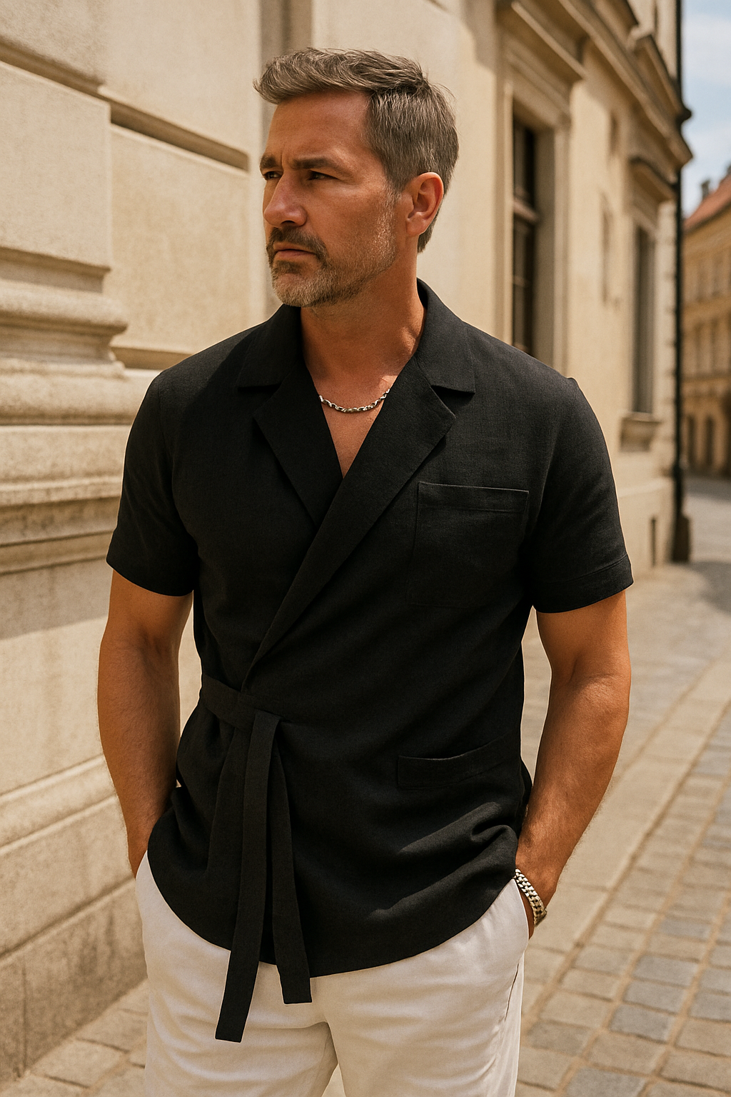 Marek | Męski Letni Elegancki Komplet Koszula | Casual