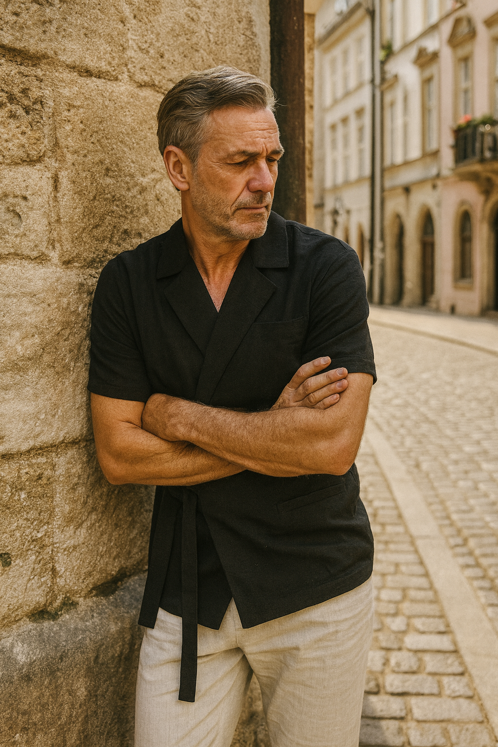 Marek | Męski Letni Elegancki Komplet Koszula | Casual