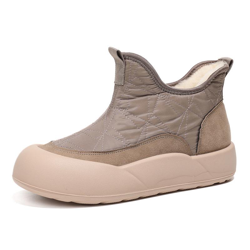 Śniegowce Damskie Ankle Slip On Platformie | Zimowe