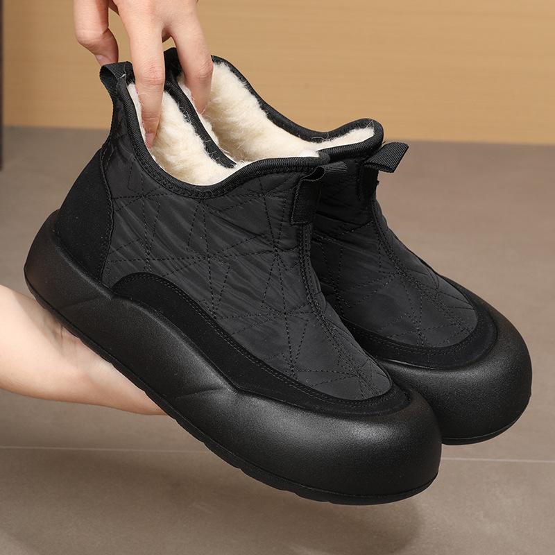 Śniegowce Damskie Ankle Slip On Platformie | Zimowe