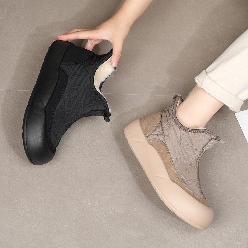 Śniegowce Damskie Ankle Slip On Platformie | Zimowe