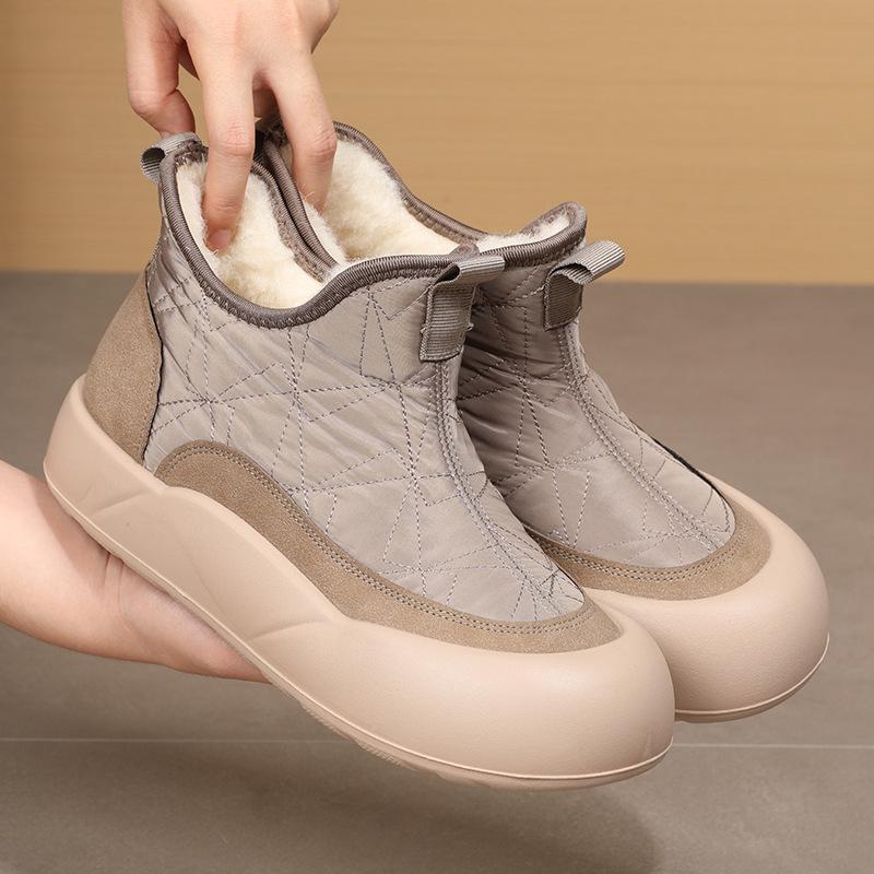 Śniegowce Damskie Ankle Slip On Platformie | Zimowe