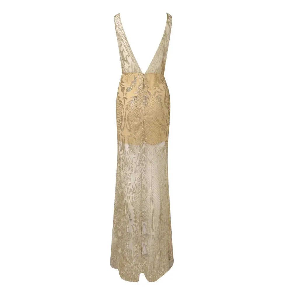 Sukienki Na Studniówkę Sequin Maxi | Wieczorowa