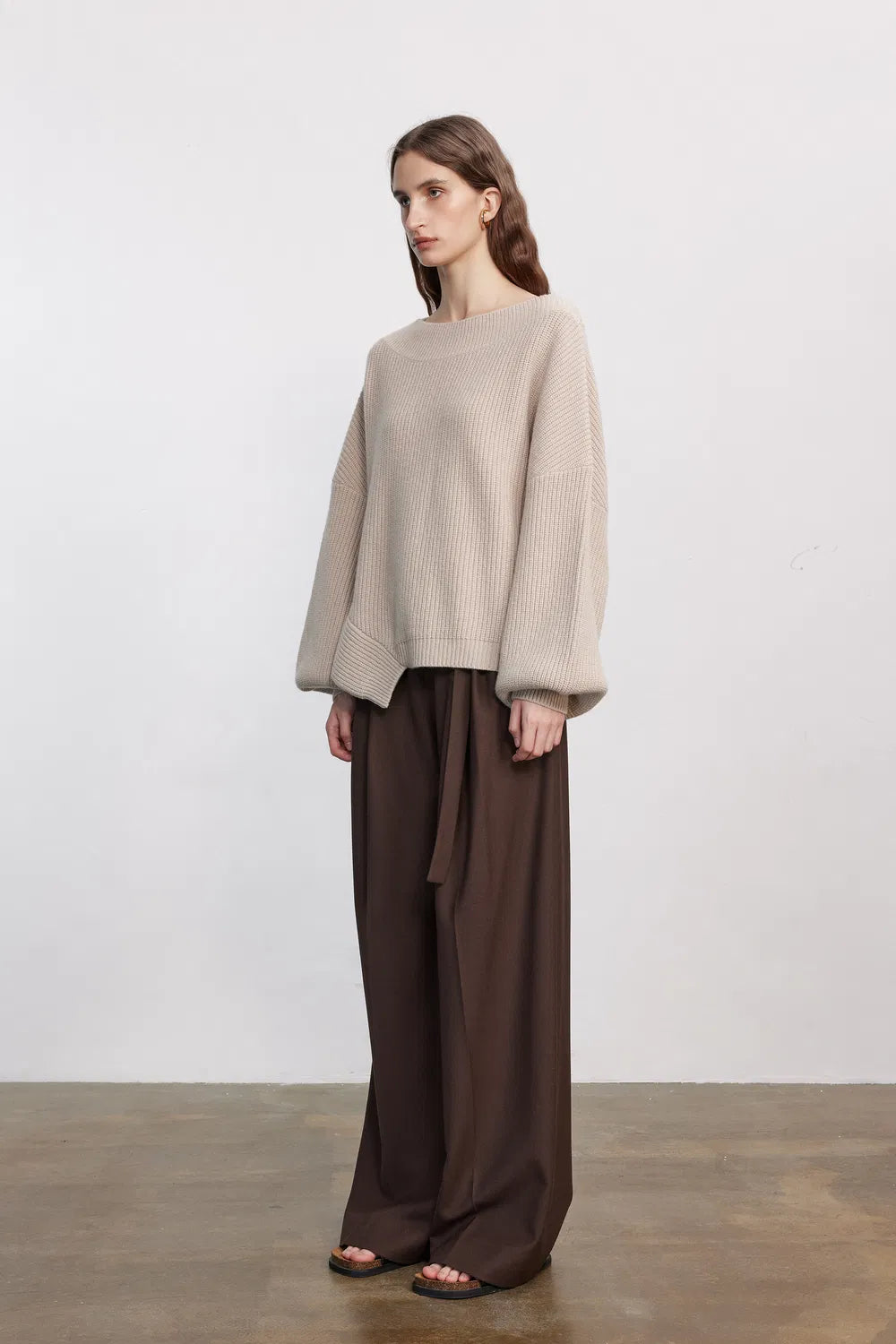 Sweter Damski Oversize Dzianinowy | Luźny Krój
