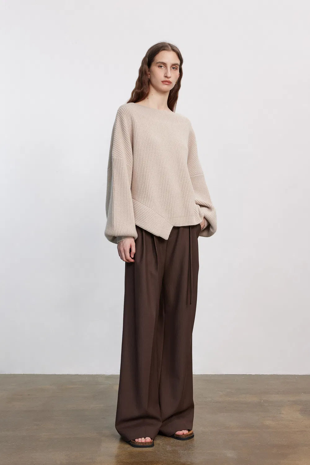 Sweter Damski Oversize Dzianinowy | Luźny Krój