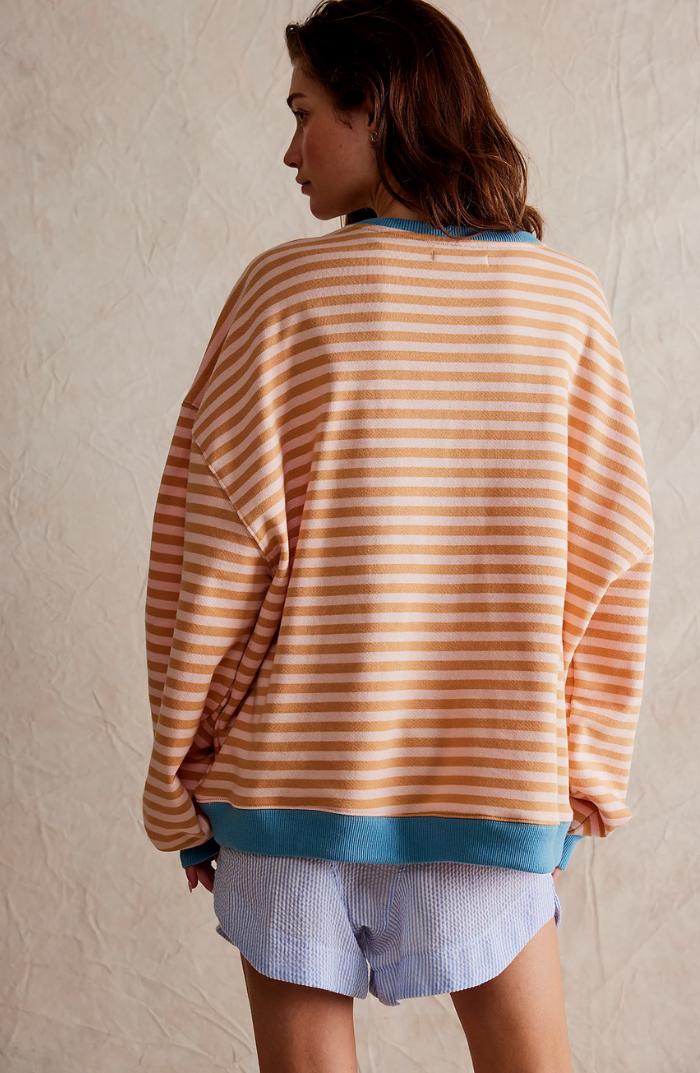 Sweter Damski Oversize w Paski | Pulower