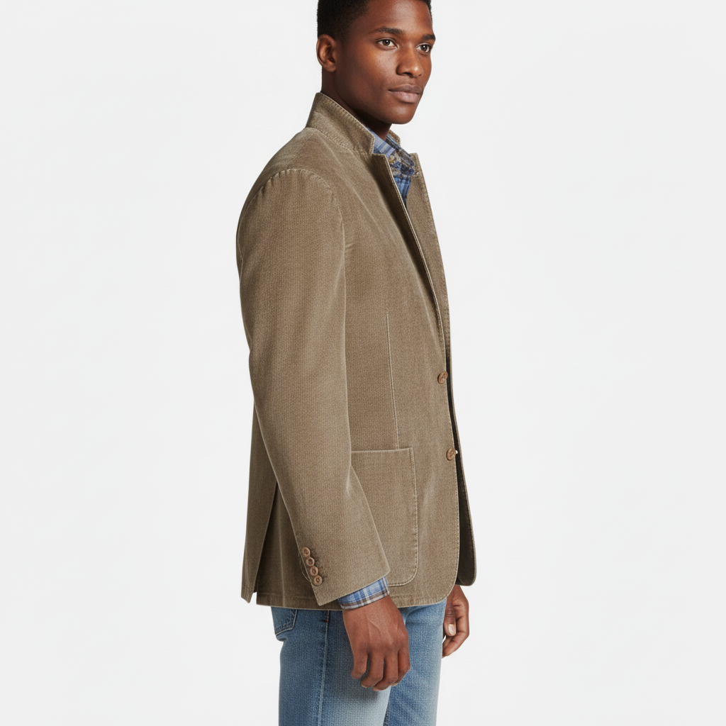 Blazer Męski Casual z Długim Rękawem - Dom Szyku