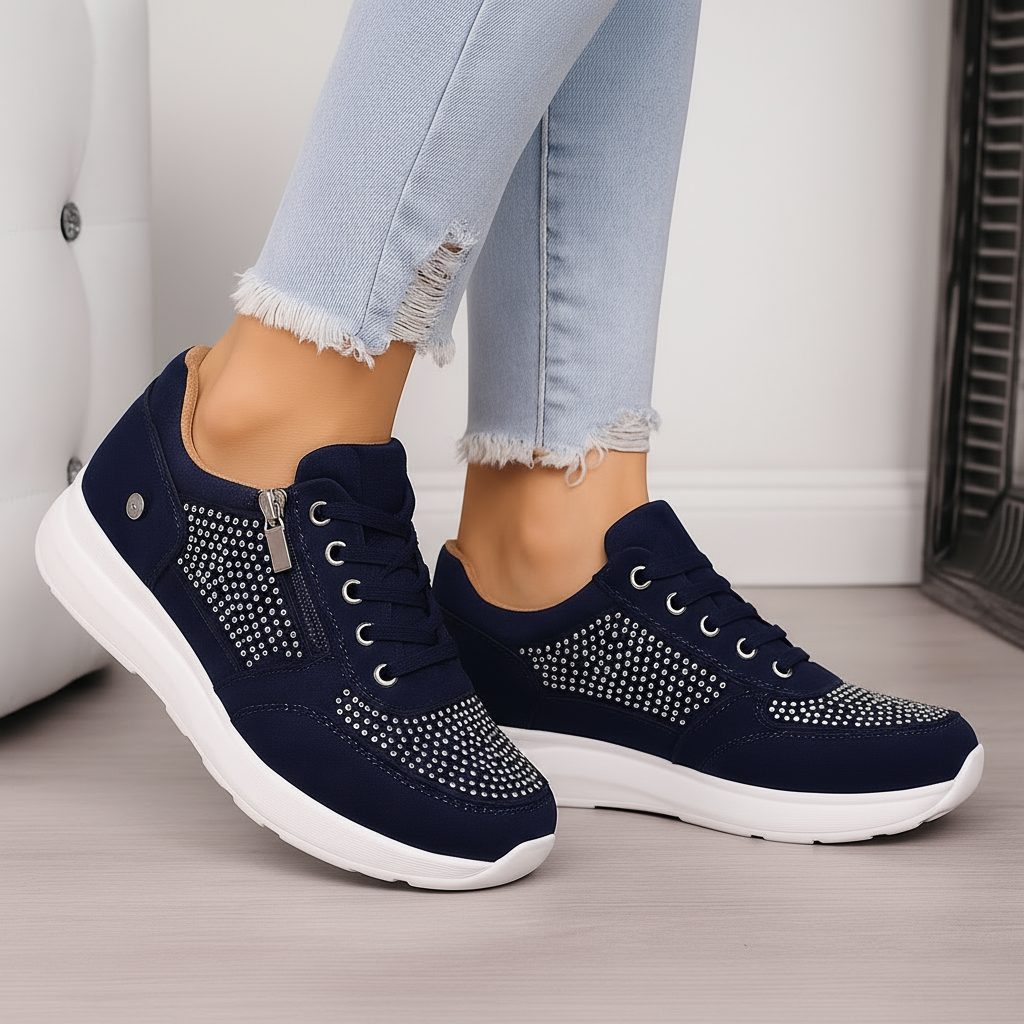 Ortopedyczne Sneakersy Damskie Z Zamkiem