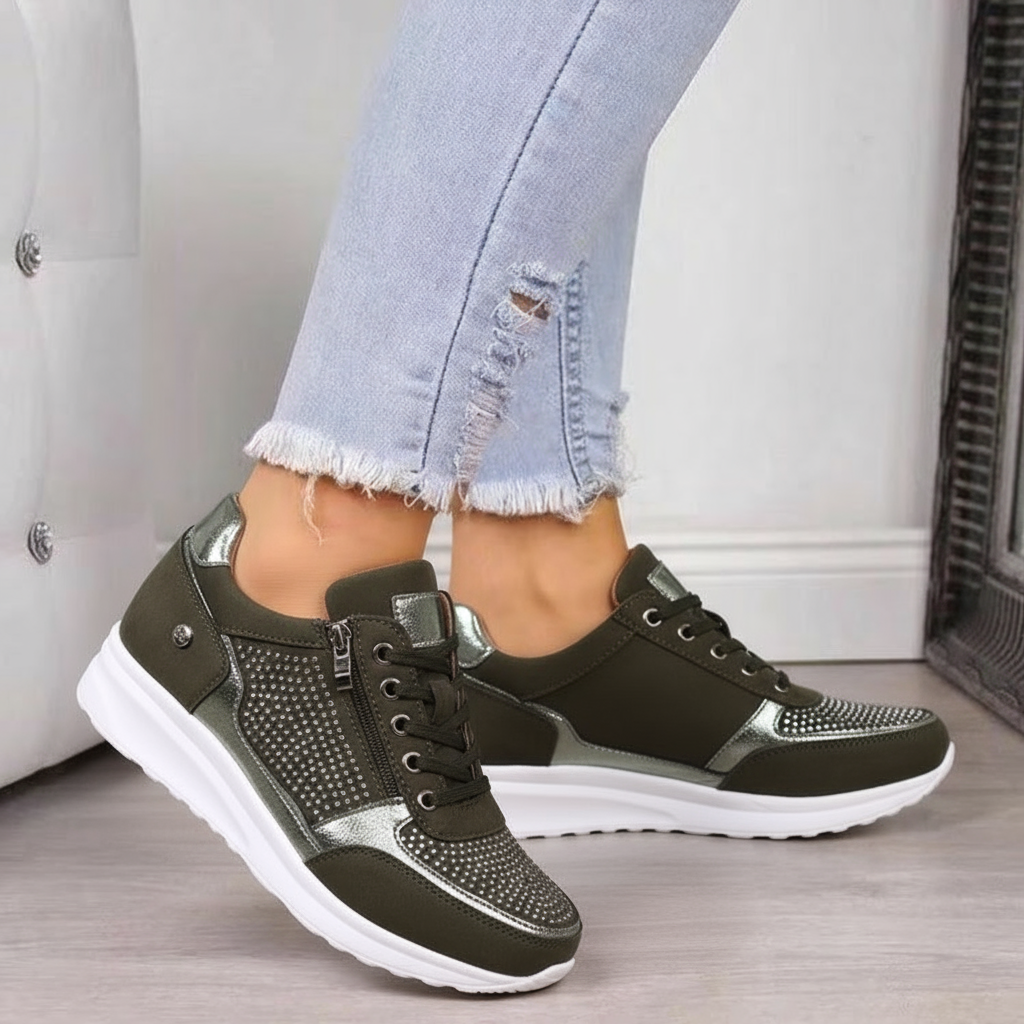 Ortopedyczne Sneakersy Damskie Z Zamkiem