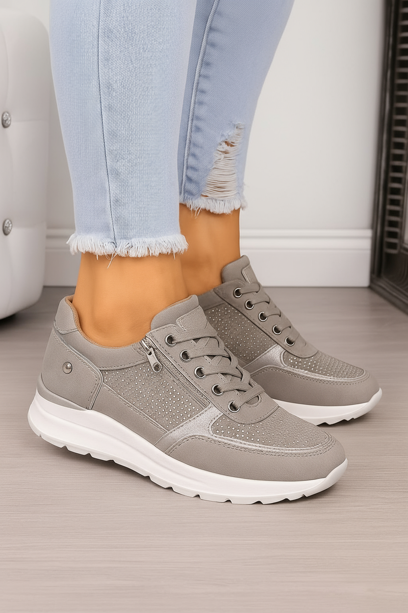 Ortopedyczne Sneakersy Damskie Z Zamkiem