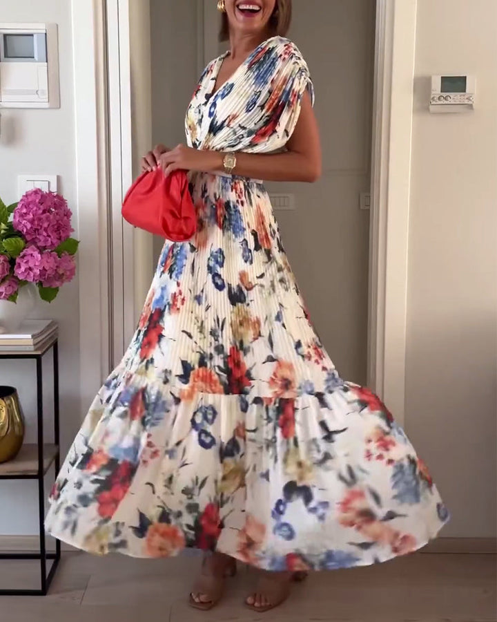 Zofia | Sukienka Damska Maxi Kwiatowa Elegancka