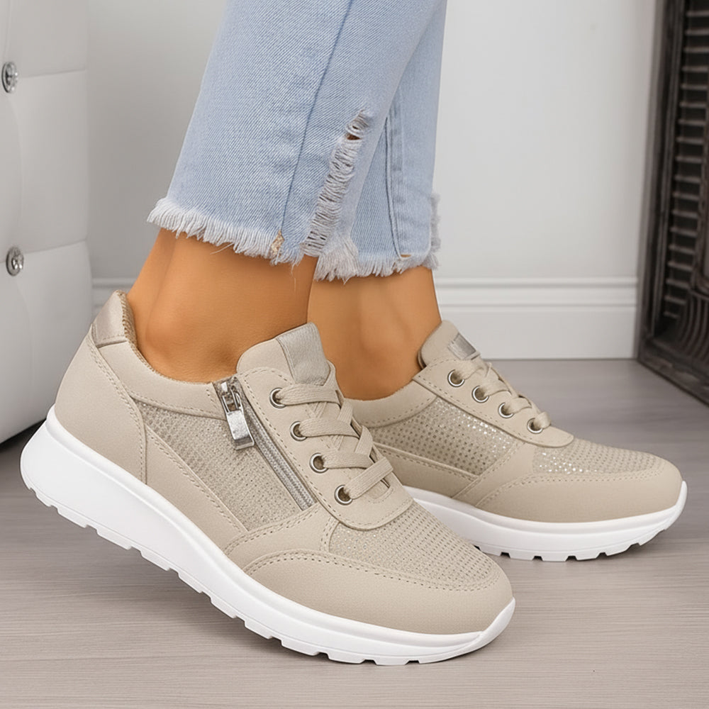 Ortopedyczne Sneakersy Damskie Z Zamkiem