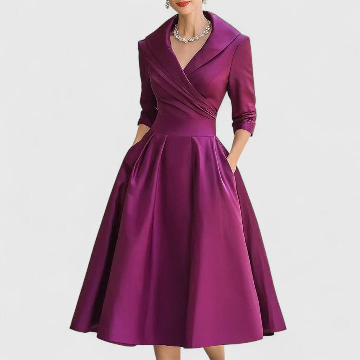 Sukienka Na Wesele Midi Elegancka