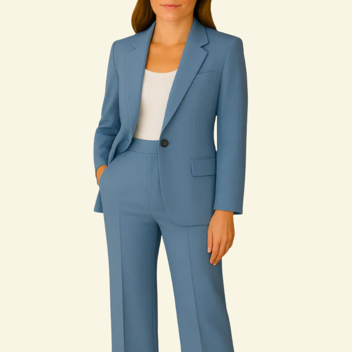 Émilienne | Taliowany Garnitur Damski Office Smart