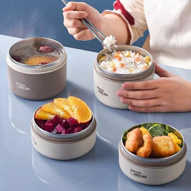 Lunchbox Termiczny Wielopoziomowy Ze Stali Nierdzewnej Z Torbą