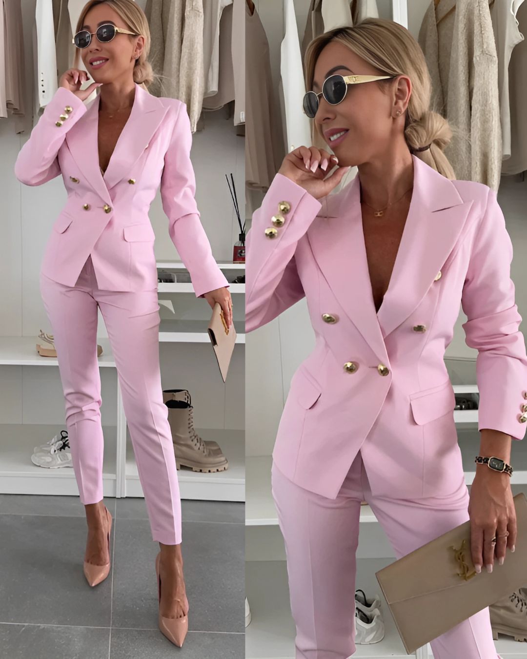 Patrycja | Garnitur Damski Elegancki Dwurzędowy