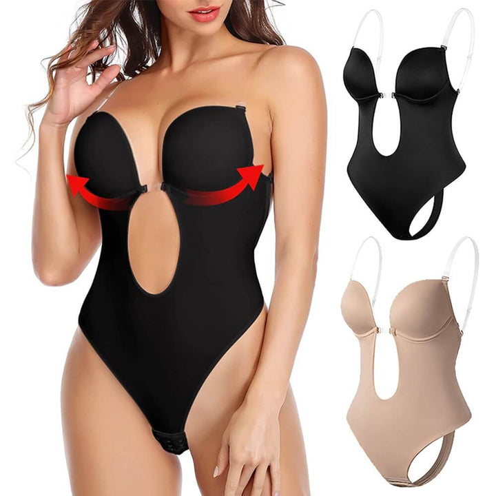 Lizy | Body Shaper Damskie Z Głębokim Dekoltem