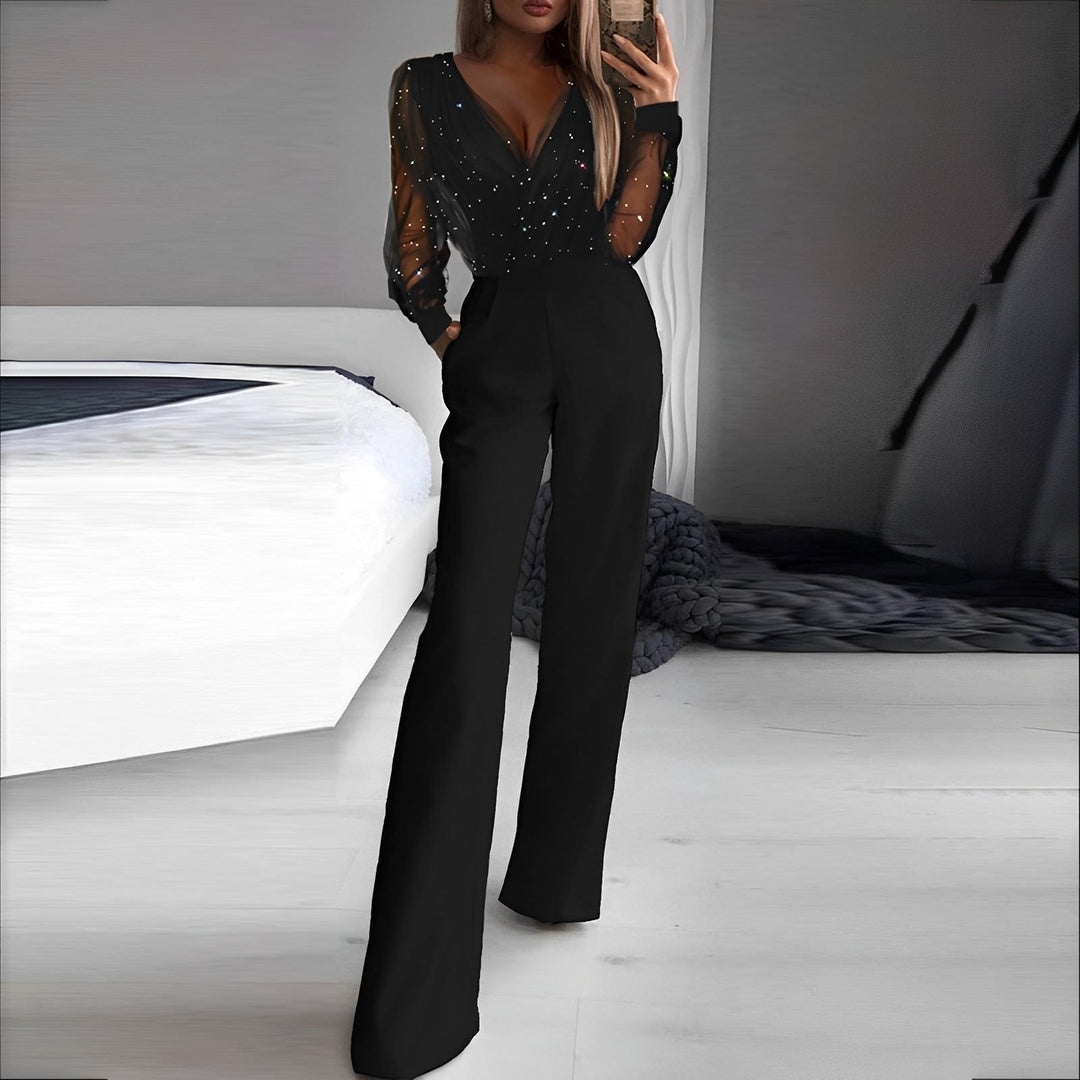 Catherina | Kombinezon Damski Elegancki Dekolt V