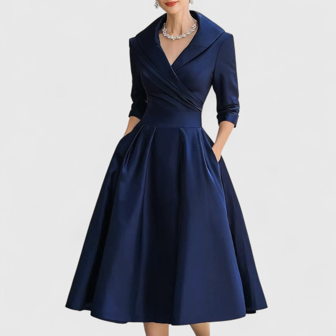Sukienka Na Wesele Midi Elegancka