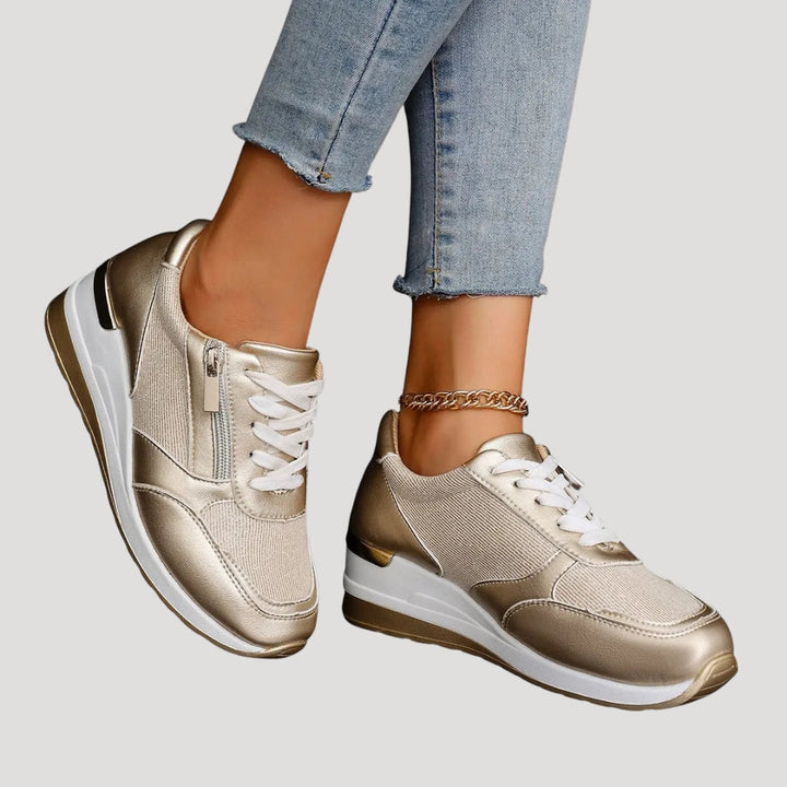 Sneakersy Damskie Na Koturnie Casual