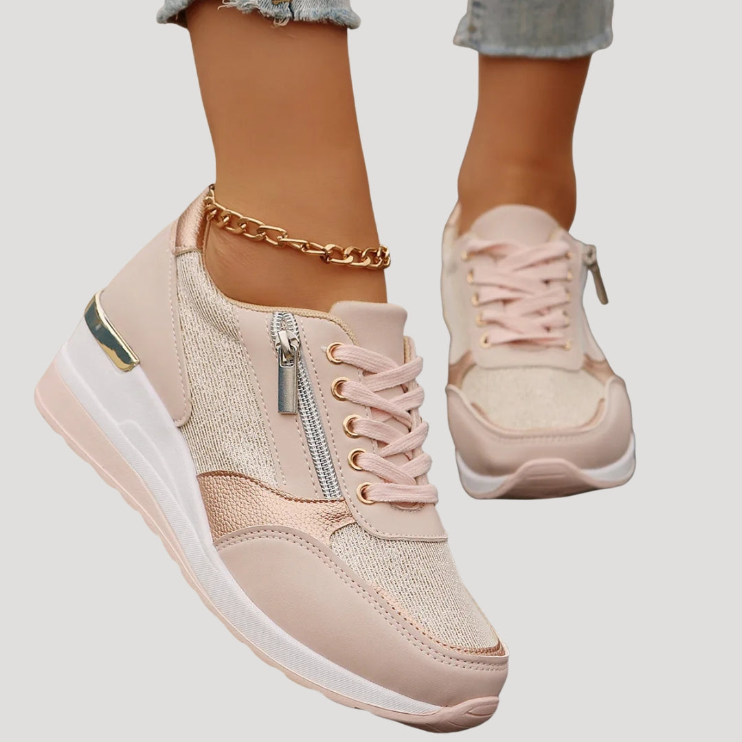 Sneakersy Damskie Na Koturnie Casual