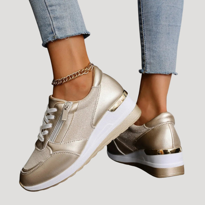 Sneakersy Damskie Na Koturnie Casual