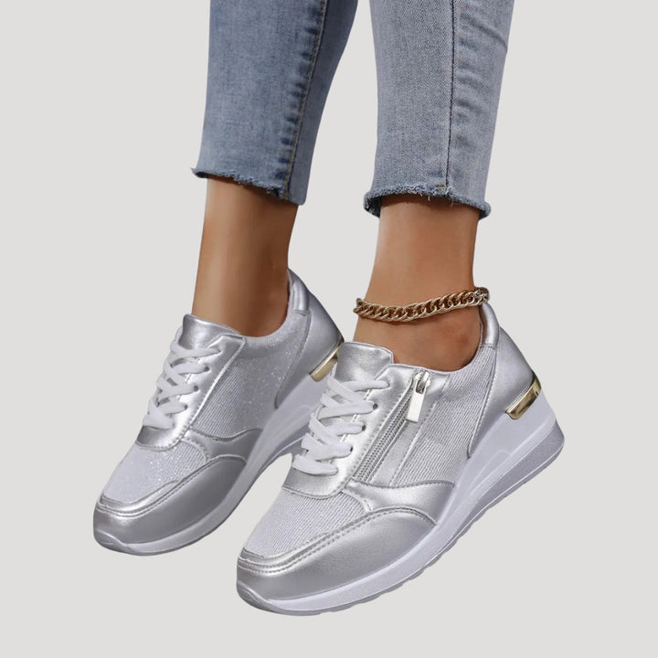 Sneakersy Damskie Na Koturnie Casual