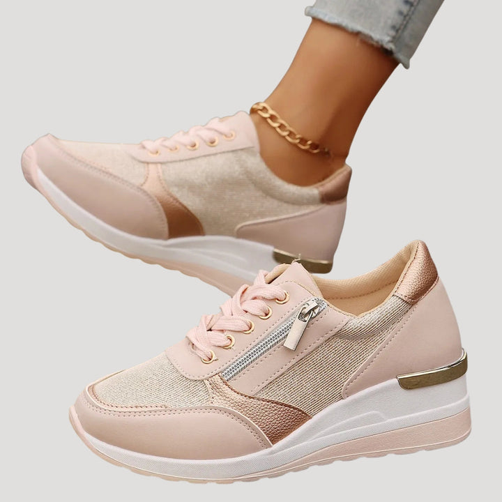 Sneakersy Damskie Na Koturnie Casual