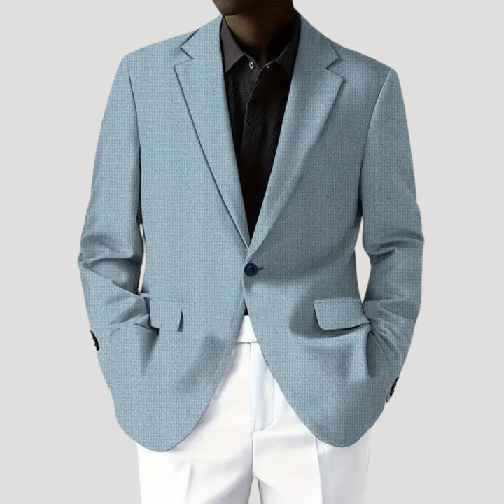 Oskar | Męska Marynarka Slim Fit O Strukturalnym Kroju