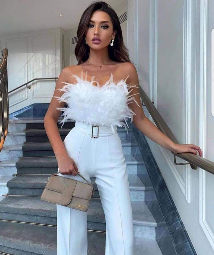Frola | Kombinezon Damski Elegancki Bandeau